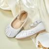 imageGINFIVE Toddler Girls Dress Shoes Little Girls Mary Janes Ballerina Flats Shoes ToddlerGh21  White