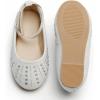 imageGINFIVE Toddler Girls Dress Shoes Little Girls Mary Janes Ballerina Flats Shoes ToddlerGh21  White