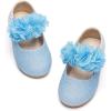 imageGINFIVE Toddler Girls Dress Shoes Little Girls Mary Janes Ballerina Flats Shoes ToddlerGg17blue