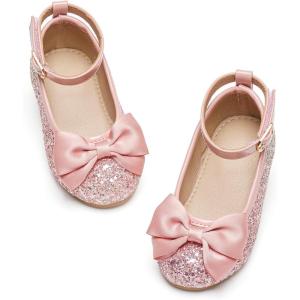 imageGINFIVE Toddler Girls Dress Shoes Mary Janes Ballerina Flats for Girls Shoes ToddlerGg18pink