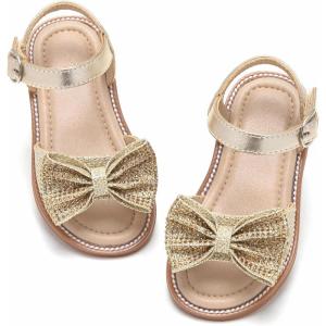 imageGINFIVE Toddler Girls Sandals Girls Toddler Sandals Little Girls Kids ShoesGfs02gold