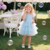 imageGINFIVE Toddler Girls Dress Shoes Little Girls Mary Janes Ballerina Flats Shoes ToddlerGa01silver
