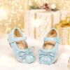imageGINFIVE Toddler Girls Dress Shoes Little Girls Mary Janes Ballerina Flats Shoes ToddlerGf371blue