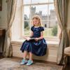 imageGINFIVE Toddler Girls Dress Shoes Little Girls Mary Janes Ballerina Flats Shoes ToddlerGg17blue