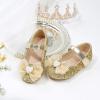 imageGINFIVE Toddler Girls Dress Shoes Little Girls Mary Janes Ballerina Flats Shoes ToddlerGn29gold