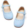imageGINFIVE Toddler Girls Dress Shoes Little Girls Mary Janes Ballerina Flats Shoes ToddlerGg19 Blue