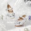 imageGINFIVE Toddler Girls MaryJane Little Girls Slip On Shoes Glitter Ballerina Flats ToddlerGa02silver