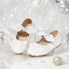 imageGINFIVE Toddler Girls MaryJane Little Girls Slip On Shoes Glitter Ballerina Flats ToddlerGa03white