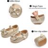 imageGINFIVE Toddler Girls MaryJane Little Girls Slip On Shoes Glitter Ballerina Flats ToddlerGa04gold