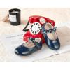 imageGINFIVE Toddler Girls MaryJane Little Girls Slip On Shoes Glitter Ballerina Flats ToddlerGg16navy Blue