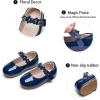 imageGINFIVE Toddler Girls MaryJane Little Girls Slip On Shoes Glitter Ballerina Flats ToddlerGg16navy Blue