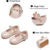 imageGINFIVE Toddler Girls MaryJane Little Girls Slip On Shoes Glitter Ballerina Flats ToddlerGg16nude