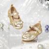 imageGINFIVE Toddler Girls Dress Shoes Little Girls Mary Janes Ballerina Flats Shoes ToddlerGa02gold