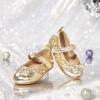 imageGINFIVE Toddler Girls Dress Shoes Little Girls Mary Janes Ballerina Flats Shoes ToddlerGa02gold