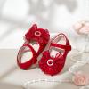 imageGINFIVE Toddler Girls Dress Shoes Little Girls Mary Janes Ballerina Flats Shoes ToddlerGg15red