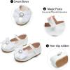 imageGINFIVE Toddler Girls Dress Shoes Little Girls Mary Janes Ballerina Flats Shoes ToddlerGg15white