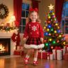 imageGINFIVE Toddler Girls Dress Shoes Little Girls Mary Janes Ballerina Flats Shoes ToddlerGl06red