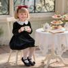 imageGINFIVE Toddler Girls Dress Shoes Little Girls Mary Janes Ballerina Flats Shoes ToddlerGn28black