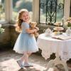 imageGINFIVE Toddler Girls Dress Shoes Little Girls Mary Janes Ballerina Flats Shoes ToddlerGn28blue