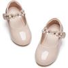 imageGINFIVE Toddler Girls Dress Shoes Little Girls Mary Janes Ballerina Flats Shoes ToddlerGg16nude