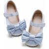 imageGINFIVE Toddler Girls Dress Shoes Little Girls Mary Janes Ballerina Flats Shoes ToddlerBlue Gn28
