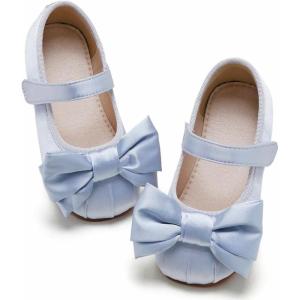 imageGINFIVE Toddler Girls Dress Shoes Little Girls Mary Janes Ballerina Flats Shoes ToddlerBlue Gn28