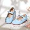 imageGINFIVE Toddler Girls Dress Shoes Little Girls Mary Janes Ballerina Flats Shoes ToddlerGg19 Blue