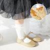 imageGINFIVE Toddler Girls Dress Shoes Little Girls Mary Janes Ballerina Flats Shoes ToddlerGh26glitter Gold