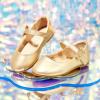 imageGINFIVE Toddler Girls Dress Shoes Little Girls Mary Janes Ballerina Flats Shoes ToddlerGh26gold