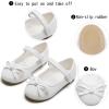 imageGINFIVE Toddler Girls Dress Shoes Little Girls Mary Janes Ballerina Flats Shoes ToddlerGf01white