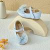 imageGINFIVE Toddler Girls Dress Shoes Little Girls Mary Janes Ballerina Flats Shoes ToddlerGf373blue