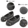 imageGINFIVE Toddler Girls Dress Shoes Little Girls Mary Janes Ballerina Flats Shoes ToddlerGf8816black