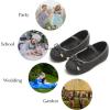 imageGINFIVE Toddler Girls Dress Shoes Little Girls Mary Janes Ballerina Flats Shoes ToddlerGf8816black