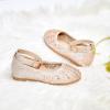 imageGINFIVE Toddler Girls Dress Shoes Little Girls Mary Janes Ballerina Flats Shoes ToddlerGh21champagne