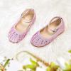 imageGINFIVE Toddler Girls Dress Shoes Little Girls Mary Janes Ballerina Flats Shoes ToddlerGh21rose Red