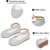 imageGINFIVE Toddler Girls Dress Shoes Little Girls Mary Janes Ballerina Flats Shoes ToddlerGh21white
