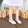 imageGINFIVE Toddler Girls Dress Shoes Little Girls Mary Janes Ballerina Flats Shoes ToddlerGh21white