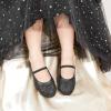imageGINFIVE Toddler Girls Dress Shoes Little Girls Mary Janes Ballerina Flats Shoes ToddlerGh22black