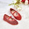 imageGINFIVE Toddler Girls Dress Shoes Little Girls Mary Janes Ballerina Flats Shoes ToddlerGh22red