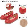 imageGINFIVE Toddler Girls Dress Shoes Little Girls Mary Janes Ballerina Flats Shoes ToddlerGh23red