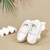imageGINFIVE Toddler Girls Dress Shoes Little Girls Mary Janes Ballerina Flats Shoes ToddlerGh23white