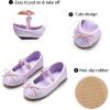 imageGINFIVE Toddler Girls Dress Shoes Little Girls Mary Janes Ballerina Flats Shoes ToddlerGh24purple
