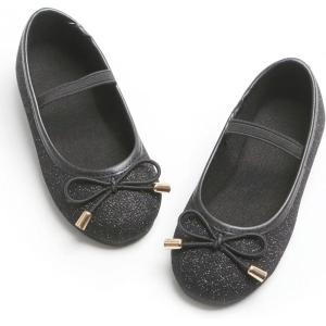 imageGINFIVE Toddler Girls Dress Shoes Little Girls Mary Janes Ballerina Flats Shoes ToddlerGf8816black