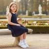 imageGINFIVE Toddler Girls Sneakers Little Girls Slip On Shoes Glitter Sneakers ToddlerGs07white