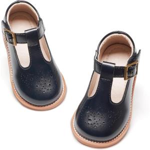 imageGINFIVE Toddler Little Girls Mary Janes Flats Girls Dress Shoes Kids ShoesGf20black