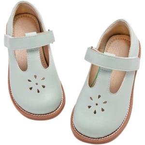 imageGINFIVE Toddler Little Girls Mary Janes Flats Girls Dress Shoes Kids ShoesGf391green