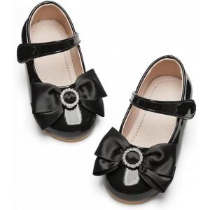 imageGINFIVE Toddler Girls Dress Shoes Mary Janes Ballerina Flats for Girls Shoes ToddlerGf389black