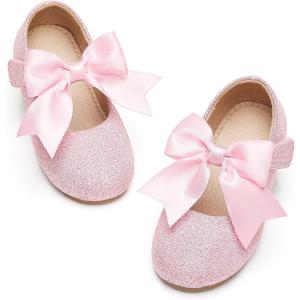 imageGINFIVE Toddler Girls Dress Shoes Mary Janes Ballerina Flats for Girls Shoes ToddlerGg14pink