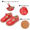 image:imageGINFIVE Toddler Girls Dress Shoes Little Kids Flats School Mary Janes ShoesGf287  Red