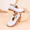 image:imageGINFIVE Toddler Girls Dress Shoes Little Kids Flats School Mary Janes ShoesGf287  White